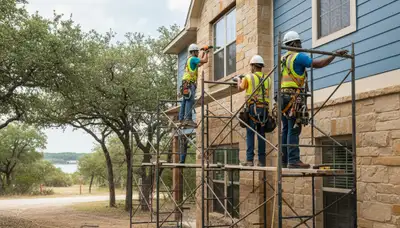 Austin, TX siding contractor exterior service image for residential siding installation and repair