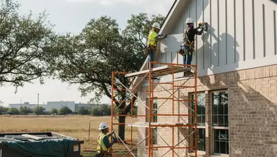 Austin, TX siding contractor exterior installation for a local home improvement project