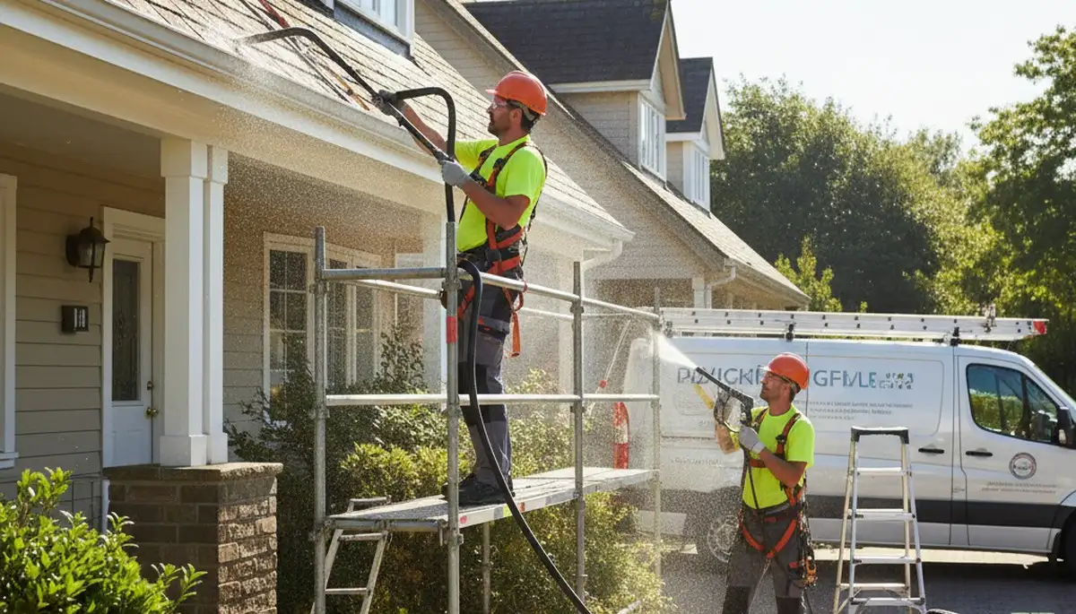 Austin, TX gutter cleaning service by FX Remodeling & Exteriors for clear, working gutters
