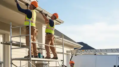 Austin, TX gutter installation by siding contractor for rain protection and drainage