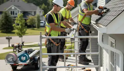 Austin, TX gutter installation protecting siding and foundation from rain runoff