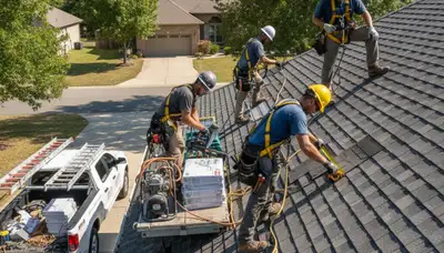 Austin, TX siding contractor installing durable exterior siding on a residential home