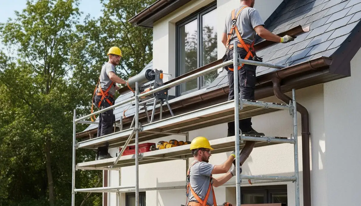 Austin, TX seamless gutter installation by siding contractor for home rain protection